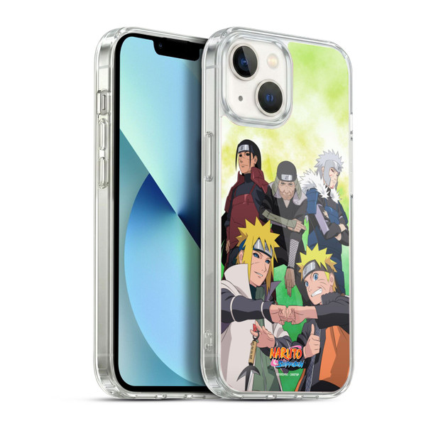 Naruto Shippuden Key Art Hokage Group Soft Gel Case for Apple iPhone 13