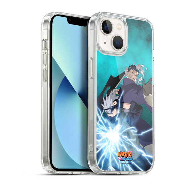 Naruto Shippuden Key Art Obito And Kakashi Soft Gel Case for Apple iPhone 13