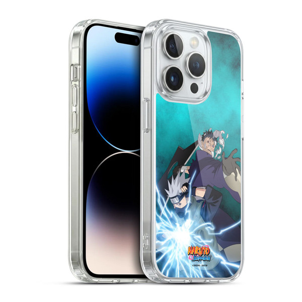 Naruto Shippuden Key Art Obito And Kakashi Soft Gel Case for Apple iPhone 14 Pro & MagSafe