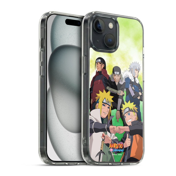 Naruto Shippuden Key Art Hokage Group Soft Gel Case for Apple iPhone 15 & MagSafe