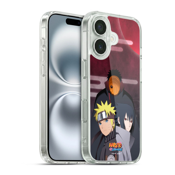 Naruto Shippuden Key Art Obito Naruto Sasuke Soft Gel Case for Apple iPhone 16 & MagSafe