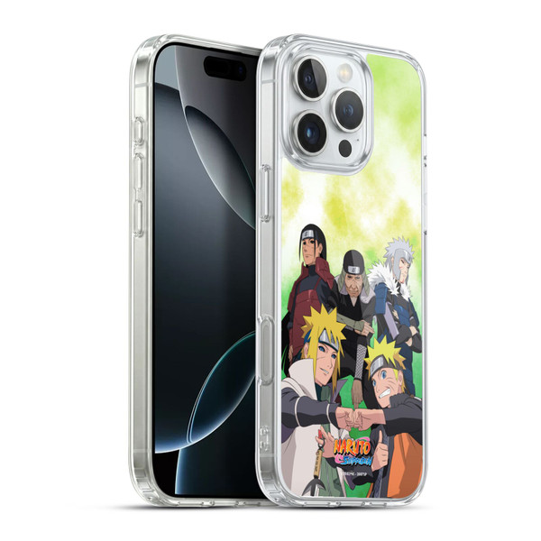 Naruto Shippuden Key Art Hokage Group Soft Gel Case for Apple iPhone 16 Pro Max & MagSafe