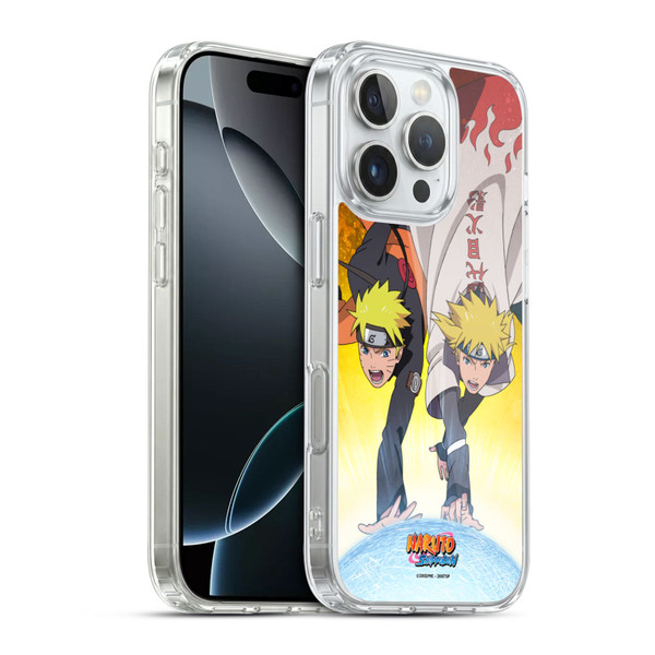 Naruto Shippuden Key Art Naruto And Minato Soft Gel Case for Apple iPhone 16 Pro & MagSafe