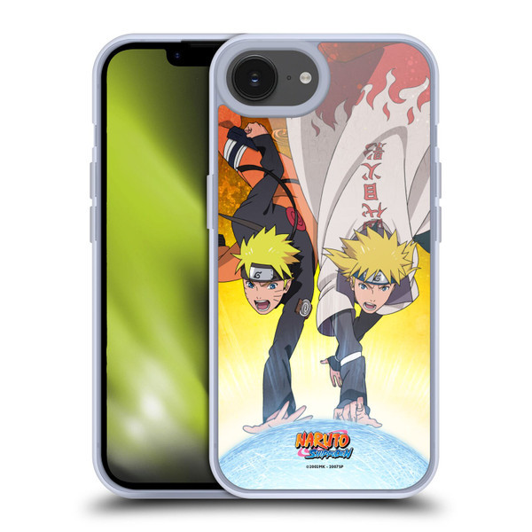 Naruto Shippuden Key Art Naruto And Minato Soft Gel Case for Apple iPhone 16e & MagSafe