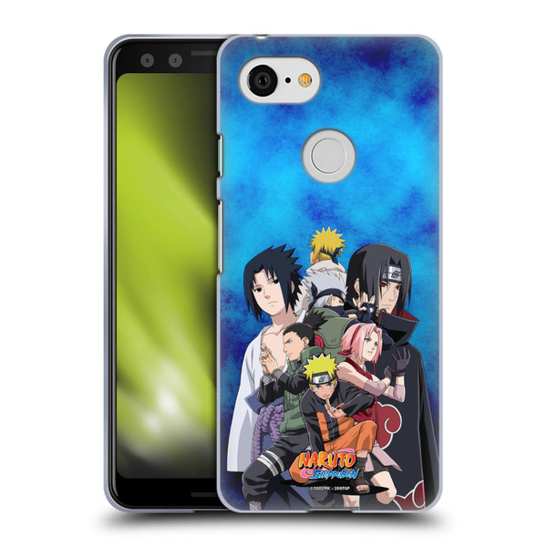Naruto Shippuden Key Art Konoha Soft Gel Case for Google Pixel 3