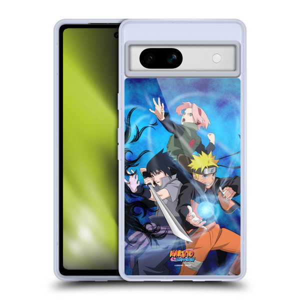 Naruto Shippuden Key Art Team 7 Soft Gel Case for Google Pixel 7a