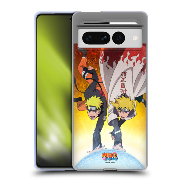 Naruto Shippuden Key Art Naruto And Minato Soft Gel Case for Google Pixel 7 Pro