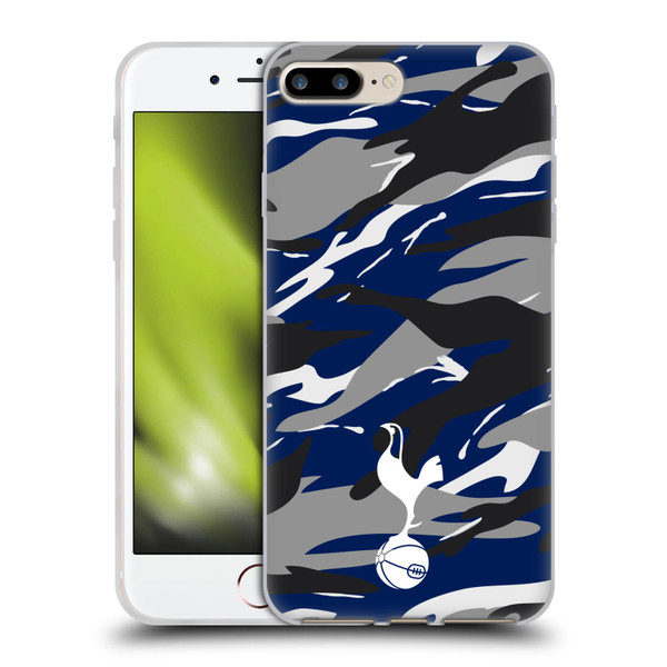 Tottenham Hotspur F.C. Badge Camouflage Soft Gel Case for Apple iPhone 7 Plus / iPhone 8 Plus & MagSafe