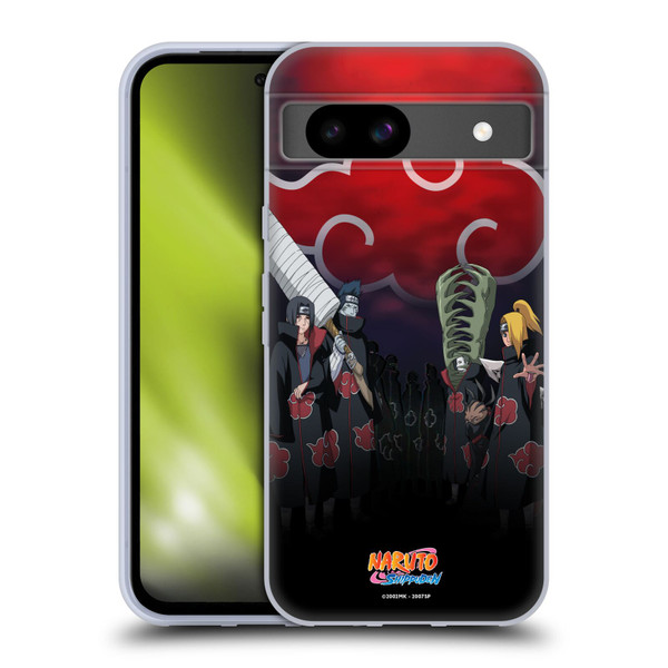 Naruto Shippuden Key Art Akatsuki Soft Gel Case for Google Pixel 8a