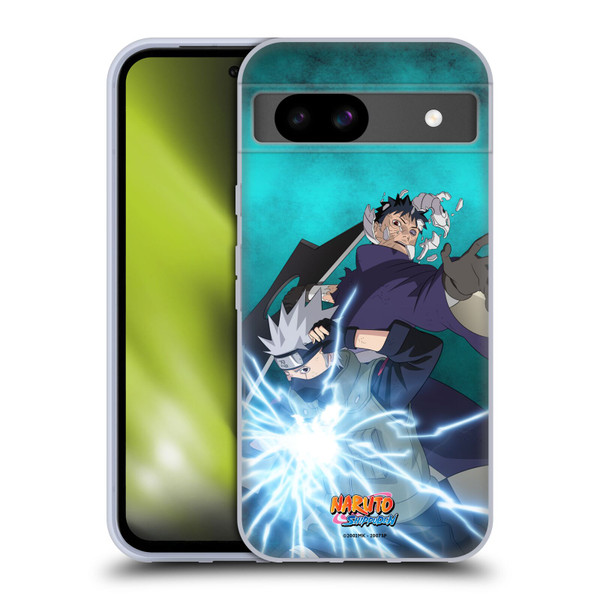 Naruto Shippuden Key Art Obito And Kakashi Soft Gel Case for Google Pixel 8a