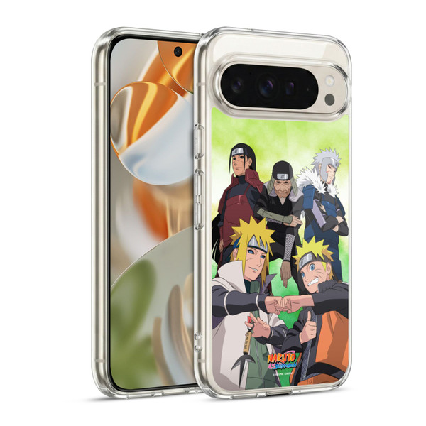 Naruto Shippuden Key Art Hokage Group Soft Gel Case for Google Pixel 9 / Pixel 9 Pro