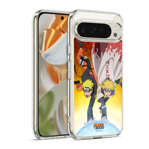 Naruto Shippuden Key Art Naruto And Minato Soft Gel Case for Google Pixel 9 / Pixel 9 Pro