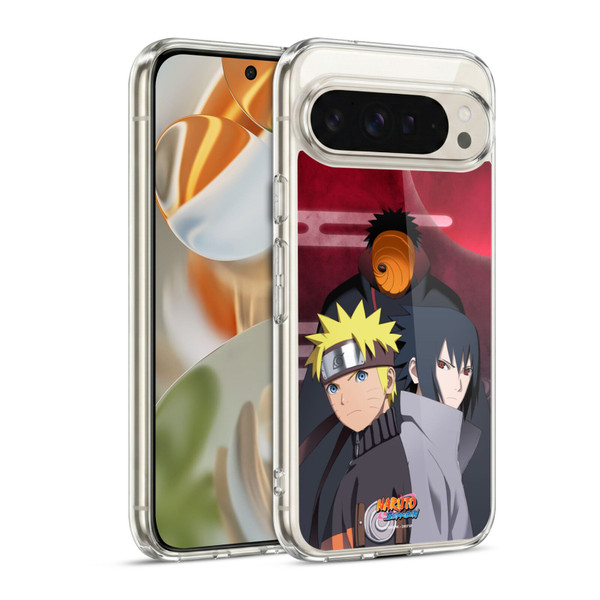 Naruto Shippuden Key Art Obito Naruto Sasuke Soft Gel Case for Google Pixel 9 / Pixel 9 Pro
