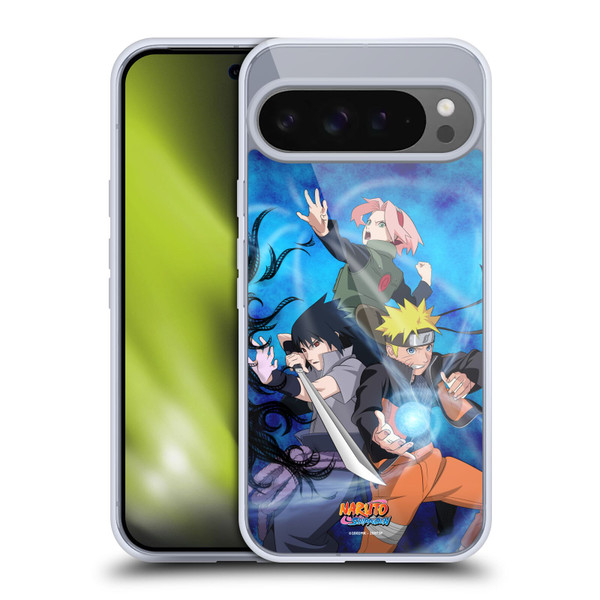 Naruto Shippuden Key Art Team 7 Soft Gel Case for Google Pixel 9 Pro XL