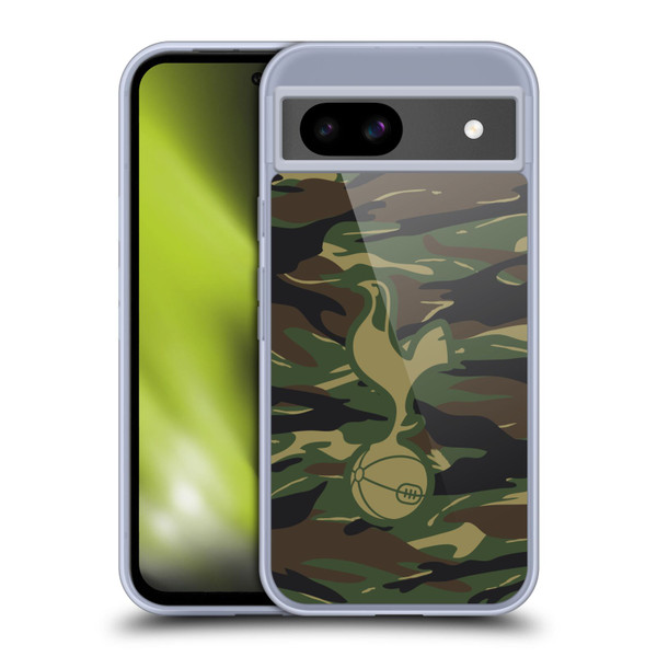 Tottenham Hotspur F.C. Badge Woodland Camouflage Soft Gel Case for Google Pixel 8a