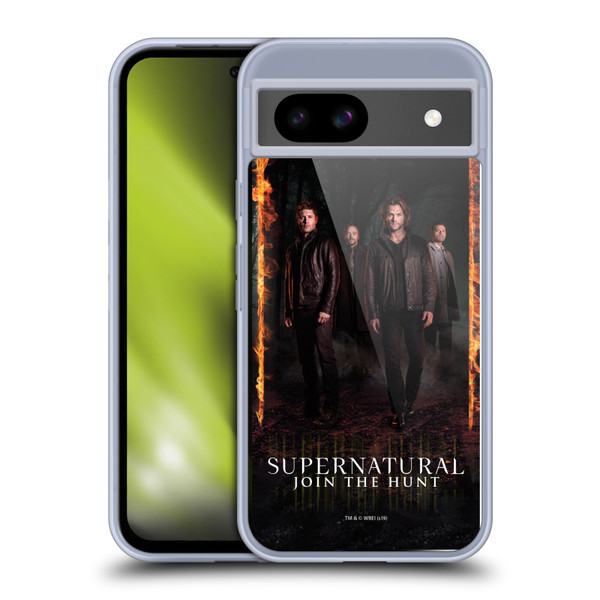 Supernatural Key Art Sam, Dean, Castiel & Crowley Soft Gel Case for Google Pixel 8a
