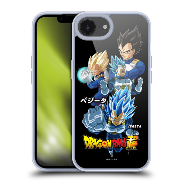 Dragon Ball Super Universe Survival Characters Vegeta Soft Gel Case for Apple iPhone 16e & MagSafe