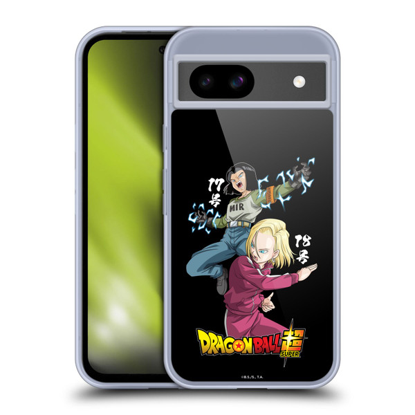 Dragon Ball Super Universe Survival Characters Android 17 & 18 Soft Gel Case for Google Pixel 8a