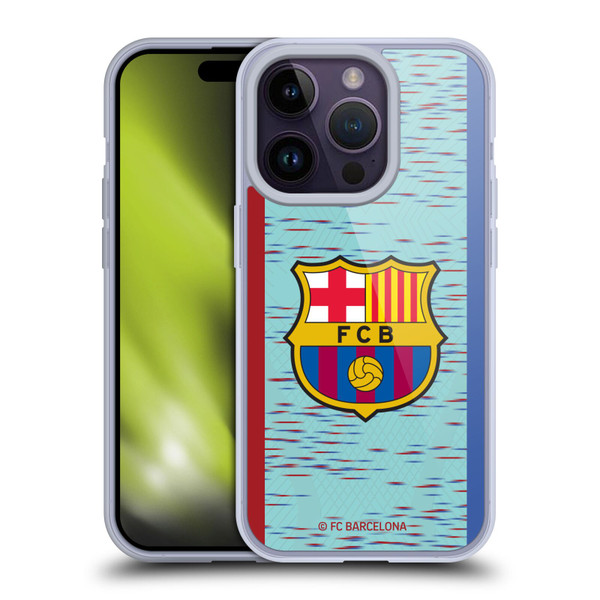 FC Barcelona 2023/24 Crest Kit Third Soft Gel Case for Apple iPhone 14 Pro & MagSafe