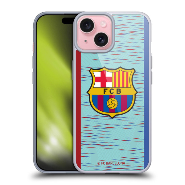 FC Barcelona 2023/24 Crest Kit Third Soft Gel Case for Apple iPhone 15 & MagSafe