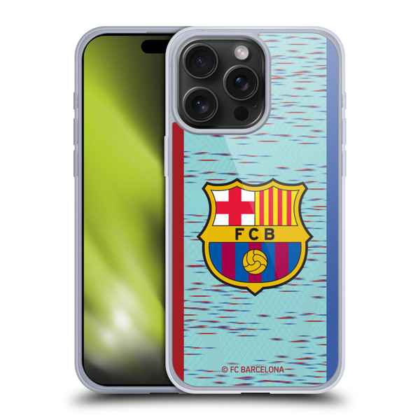 FC Barcelona 2023/24 Crest Kit Third Soft Gel Case for Apple iPhone 15 Pro Max & MagSafe
