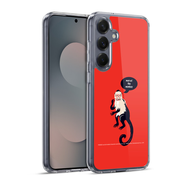 Friends TV Show Iconic Marcel The Monkey Soft Gel Case for Samsung Galaxy S25+ & MagSafe