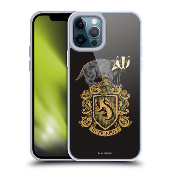 Harry Potter Deathly Hallows XIV Hufflepuff Soft Gel Case for Apple iPhone 12 Pro Max & MagSafe