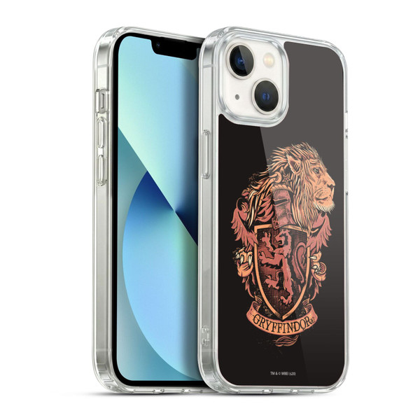 Harry Potter Deathly Hallows XIV Gryffindor Soft Gel Case for Apple iPhone 13
