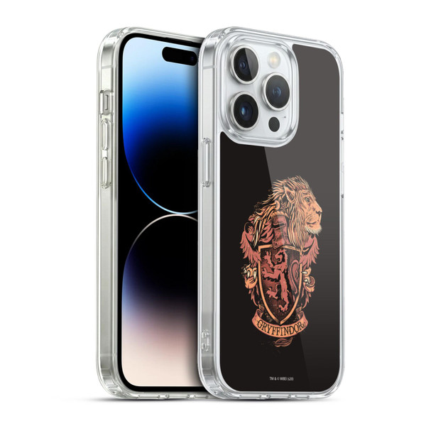 Harry Potter Deathly Hallows XIV Gryffindor Soft Gel Case for Apple iPhone 13 Pro & MagSafe