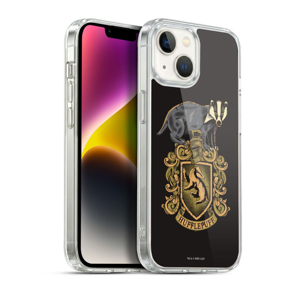 Harry Potter Deathly Hallows XIV Hufflepuff Soft Gel Case for Apple iPhone 14