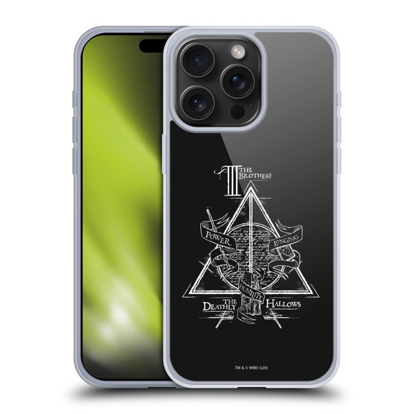Harry Potter Deathly Hallows XIV Triangle Symbol Soft Gel Case for Apple iPhone 15 Pro Max & MagSafe