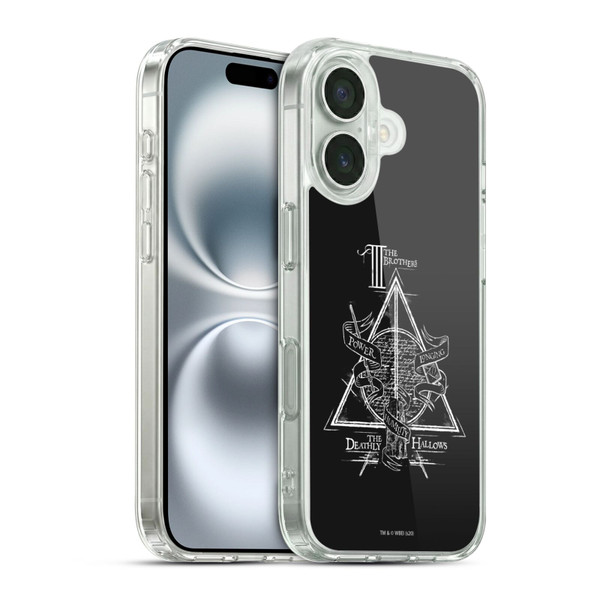 Harry Potter Deathly Hallows XIV Triangle Symbol Soft Gel Case for Apple iPhone 16 & MagSafe