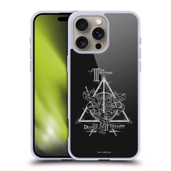 Harry Potter Deathly Hallows XIV Triangle Symbol Soft Gel Case for Apple iPhone 16 Pro Max & MagSafe