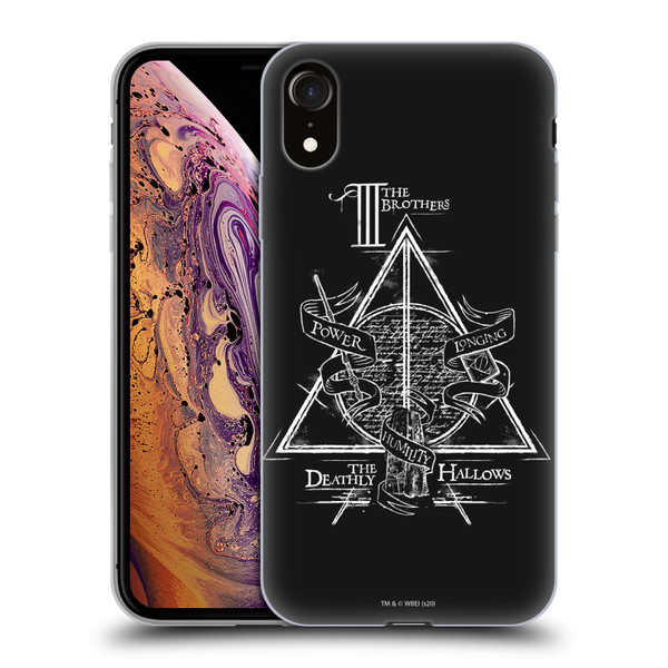 Harry Potter Deathly Hallows XIV Triangle Symbol Soft Gel Case for Apple iPhone XR