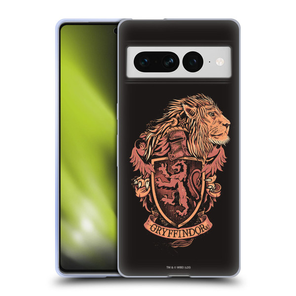 Harry Potter Deathly Hallows XIV Gryffindor Soft Gel Case for Google Pixel 7 Pro