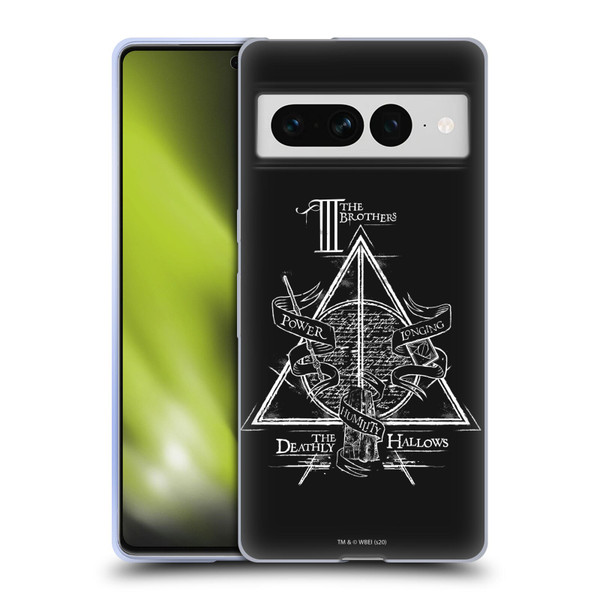 Harry Potter Deathly Hallows XIV Triangle Symbol Soft Gel Case for Google Pixel 7 Pro
