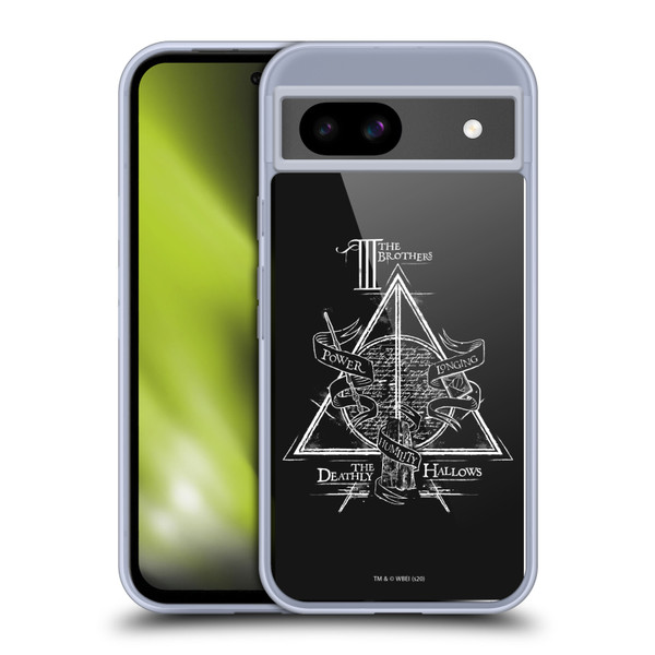 Harry Potter Deathly Hallows XIV Triangle Symbol Soft Gel Case for Google Pixel 8a