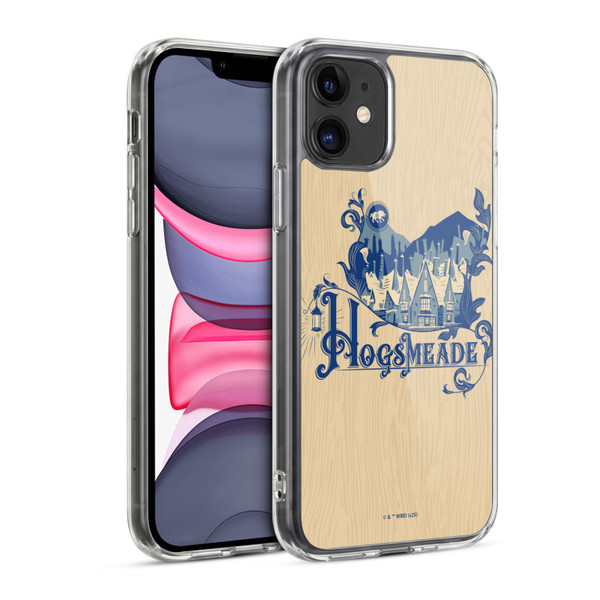 Harry Potter Locations Typography Hogsmeade Soft Gel Case for Apple iPhone 11