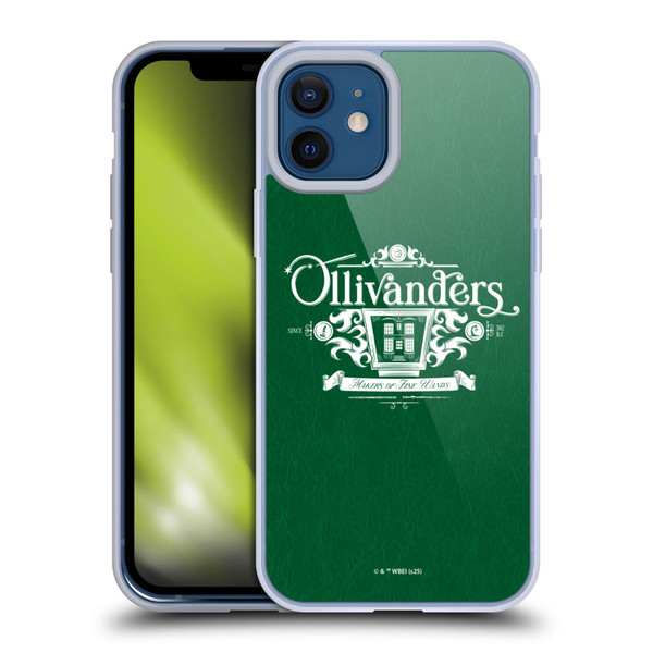 Harry Potter Locations Typography Ollivanders Soft Gel Case for Apple iPhone 12 / iPhone 12 Pro & MagSafe