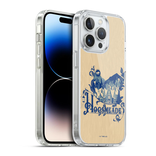 Harry Potter Locations Typography Hogsmeade Soft Gel Case for Apple iPhone 13 Pro & MagSafe