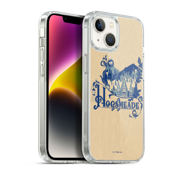 Harry Potter Locations Typography Hogsmeade Soft Gel Case for Apple iPhone 14
