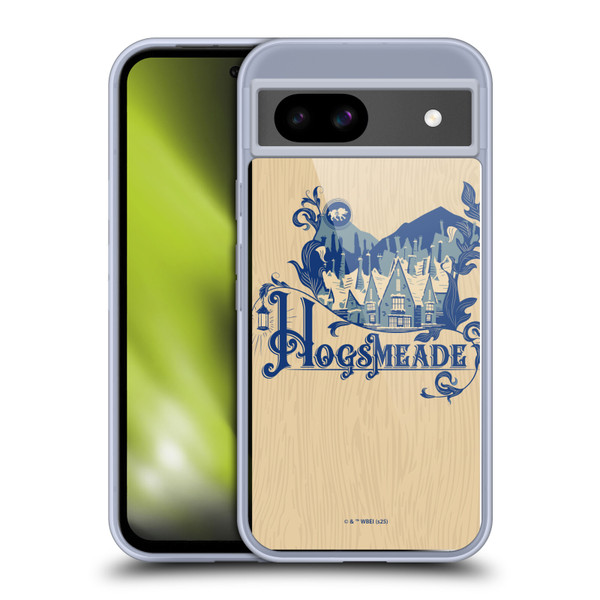 Harry Potter Locations Typography Hogsmeade Soft Gel Case for Google Pixel 8a