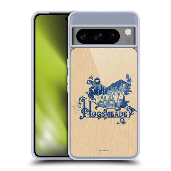 Harry Potter Locations Typography Hogsmeade Soft Gel Case for Google Pixel 8 Pro