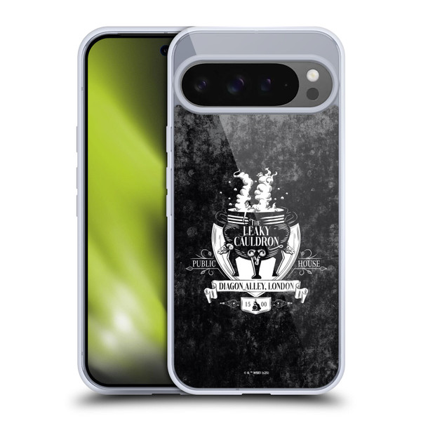 Harry Potter Locations Typography The Leaky Cauldron Soft Gel Case for Google Pixel 9 Pro XL
