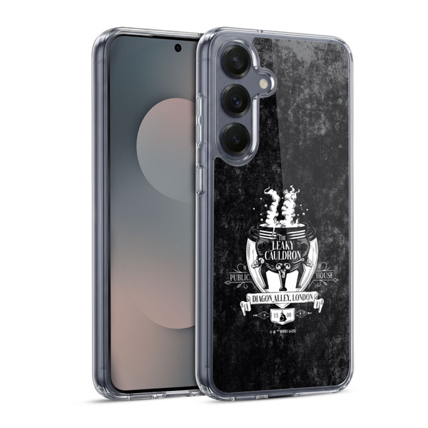 Harry Potter Locations Typography The Leaky Cauldron Soft Gel Case for Samsung Galaxy S25 & MagSafe