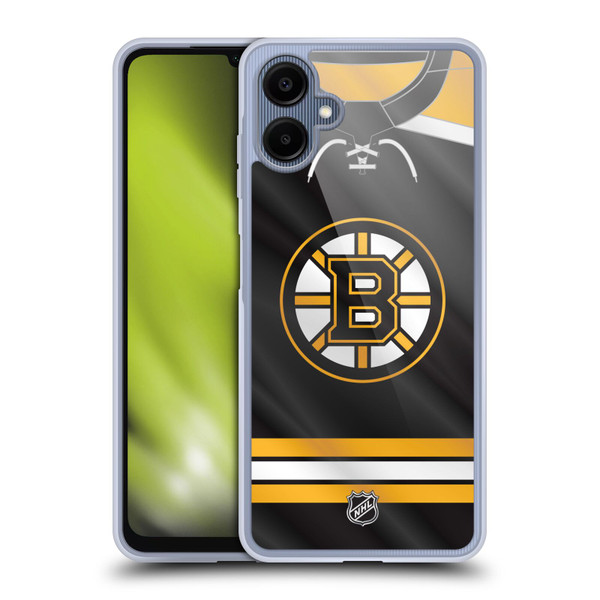 NHL Boston Bruins Jersey Soft Gel Case for Samsung Galaxy A06 4G