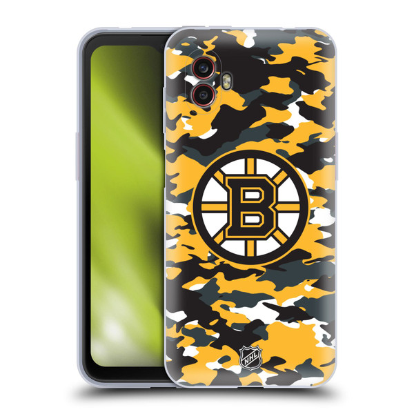 NHL Boston Bruins Camouflage Soft Gel Case for Samsung Galaxy Xcover6 Pro/Pro2