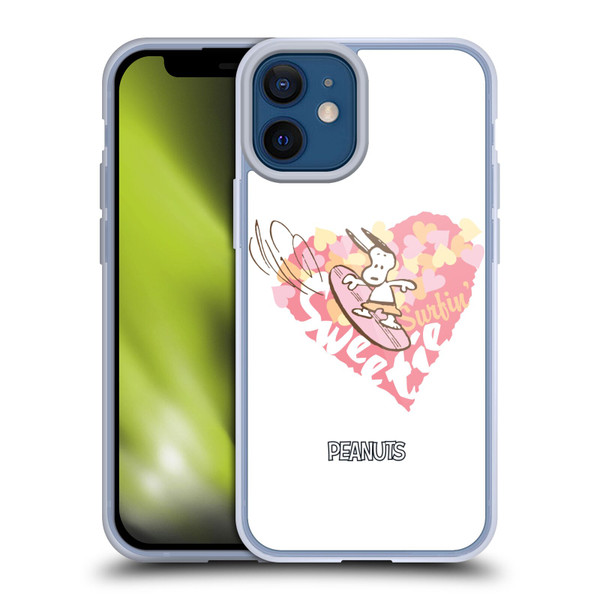Peanuts Beach Snoopy Surfing Sweetie Soft Gel Case for Apple iPhone 12 Mini & MagSafe