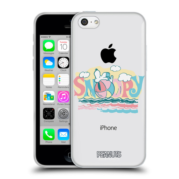 Peanuts Beach Snoopy Ball Soft Gel Case for Apple iPhone 5c
