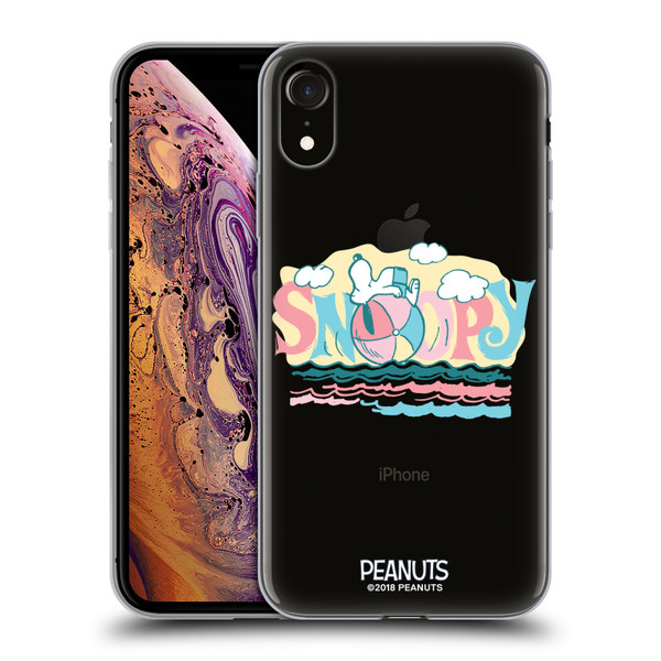 Peanuts Beach Snoopy Ball Soft Gel Case for Apple iPhone XR